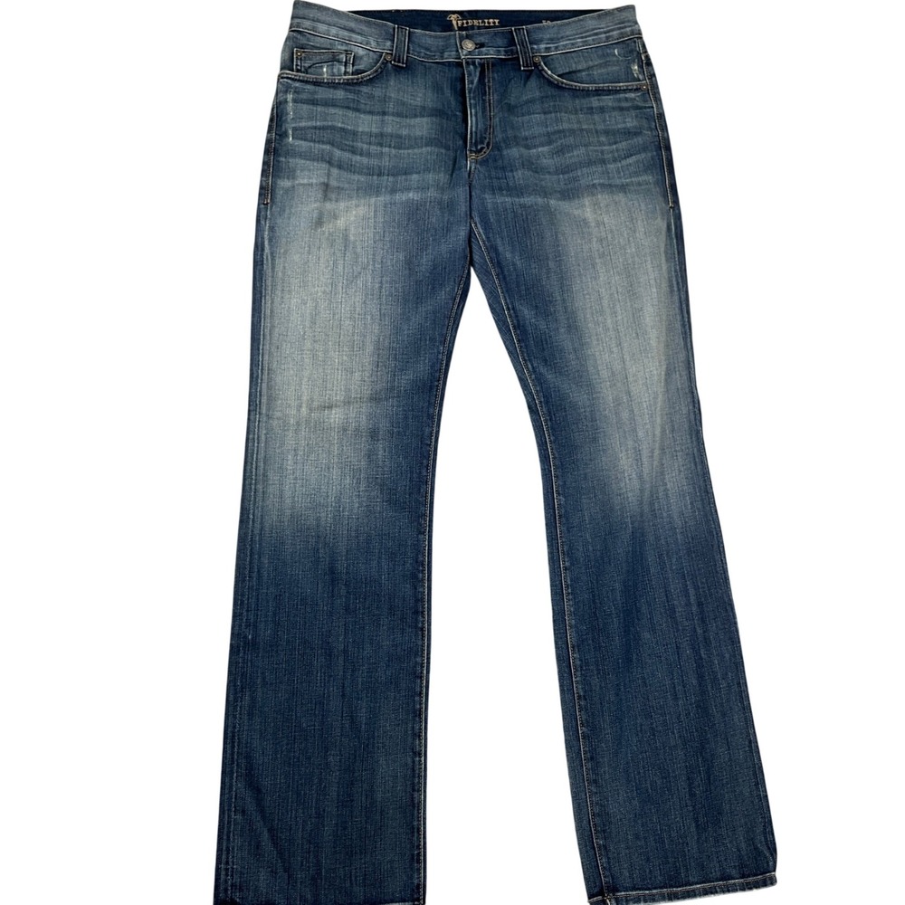 Fidelity Jeans 50-11/36W 34L Blue Santa Ana Vintage M6247 Classic Straight Denim